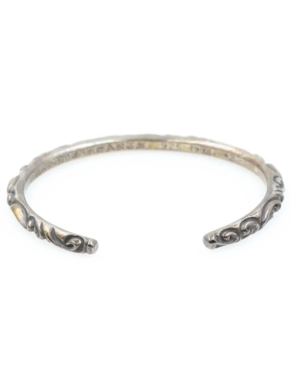 Chrome Hearts Bangle Scroll Bracelet Silver